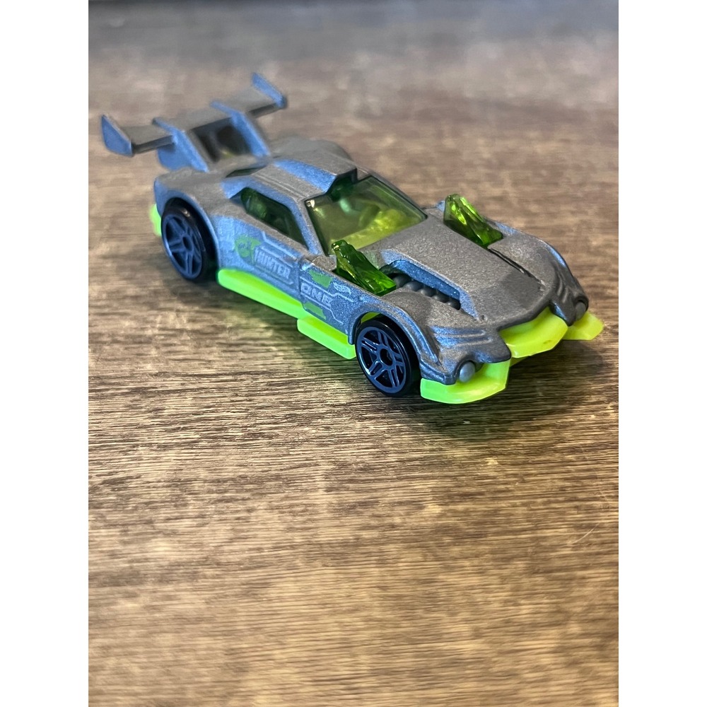 Hot Wheels 2018 Track Builder Multipack Gray GT Hunter Gray Loose Die Cast EUC